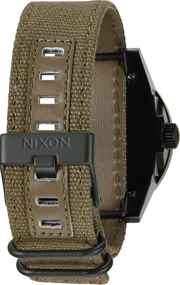 Montre Homme Nixon The Corporal A243-1377 Bracelet en toile verte vue 2