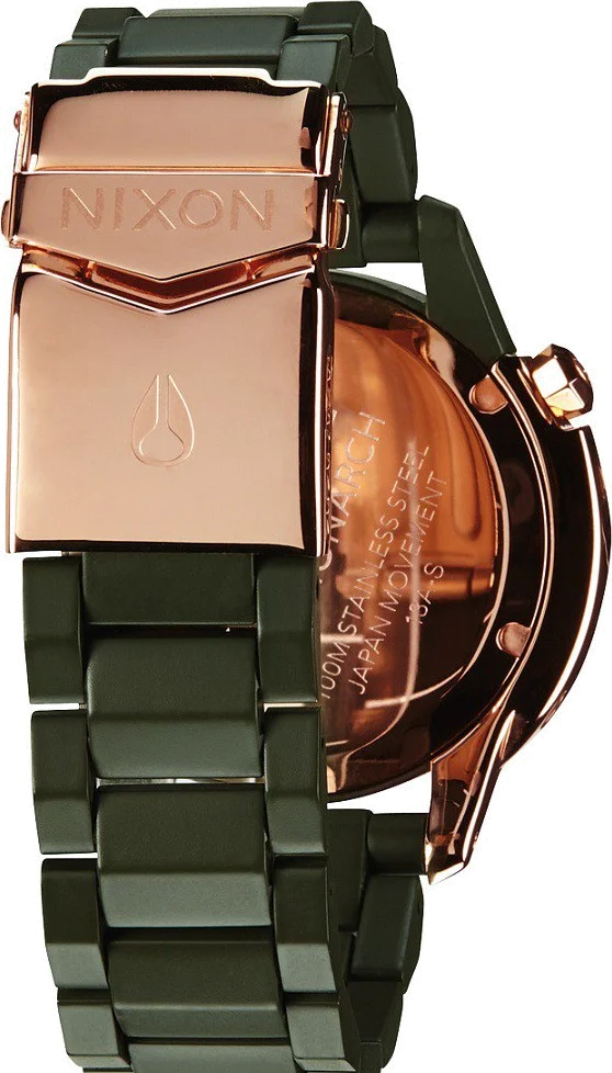 Montre Femme Nixon The Monarch A288-1419 Bracelet en acétate vert vue 2