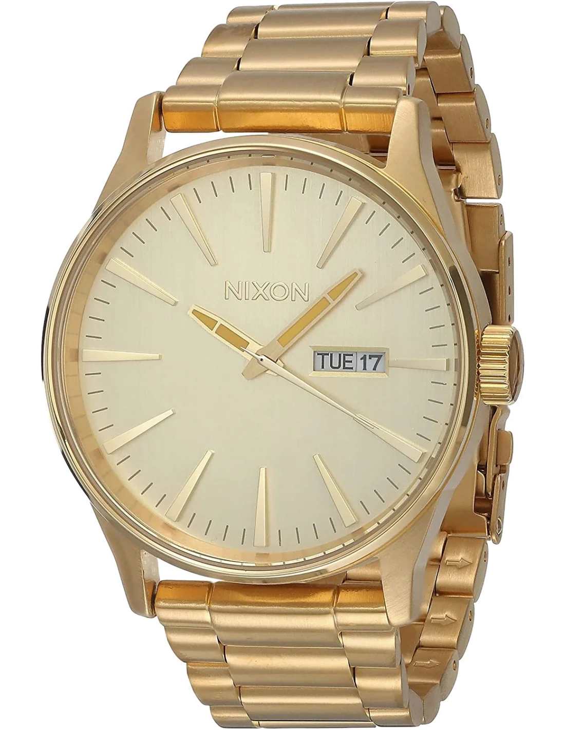 Montre Homme Nixon Sentry SS A356-502 Cadran et Bracelet Acier Doré