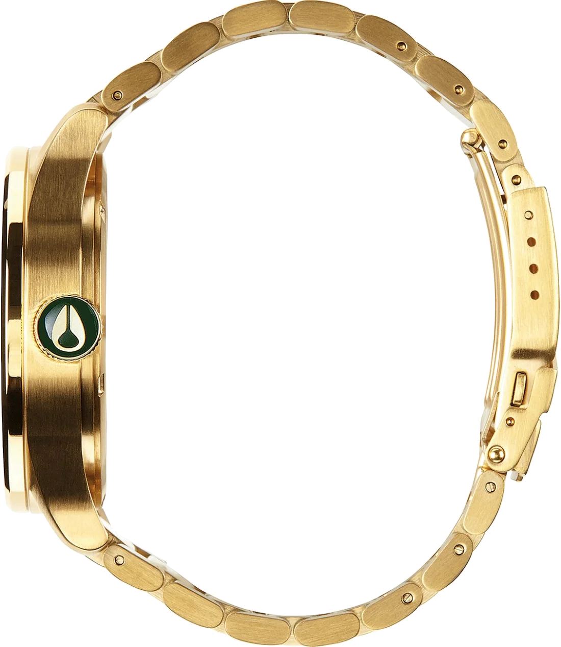 Montre Homme Nixon Sentry A356-1919 cadran vert acier doré vue 2