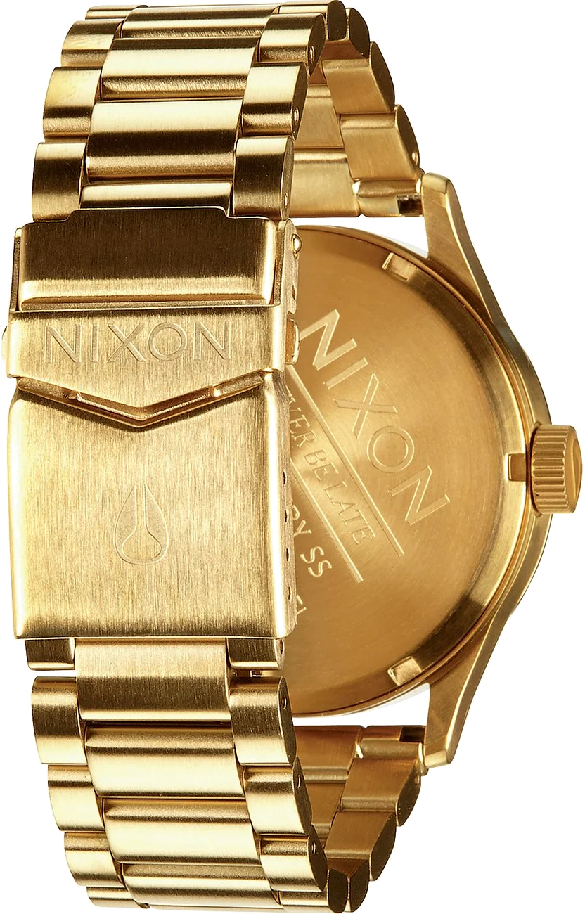 Montre Homme Nixon Sentry A356-1919 cadran vert acier doré vue 3