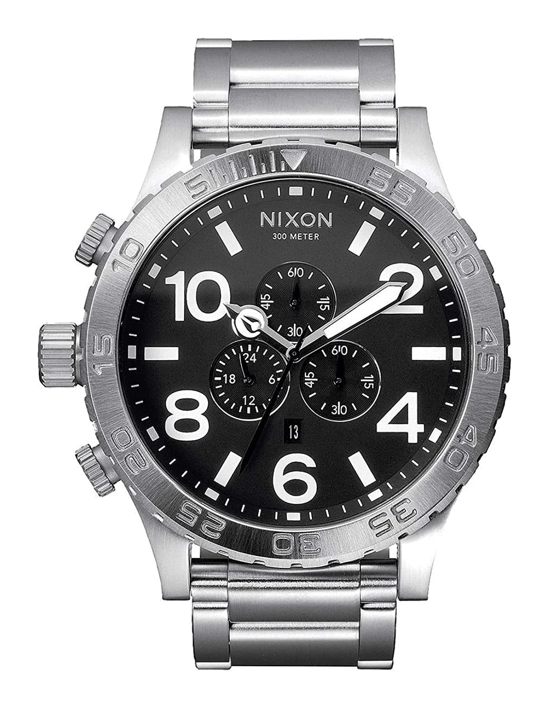 Montre Homme Nixon 51-30 Chrono Acier Inoxydable Cadran Noir Réf. A083-000