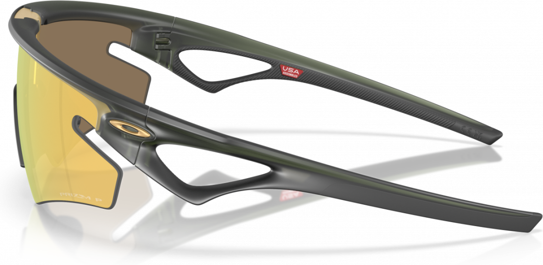 Lunettes de soleil Oakley Sphaera Slash OO9499 - Jaune - Noir vue 2