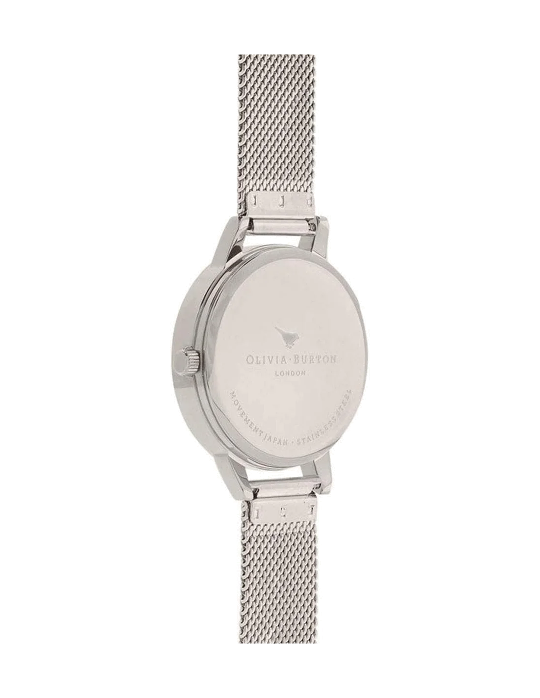 Montre Femme Olivia Burton OB16AM146 Abeille 3D - Cadran Blanc & Bracelet Maille Milanaise Argent vue 3