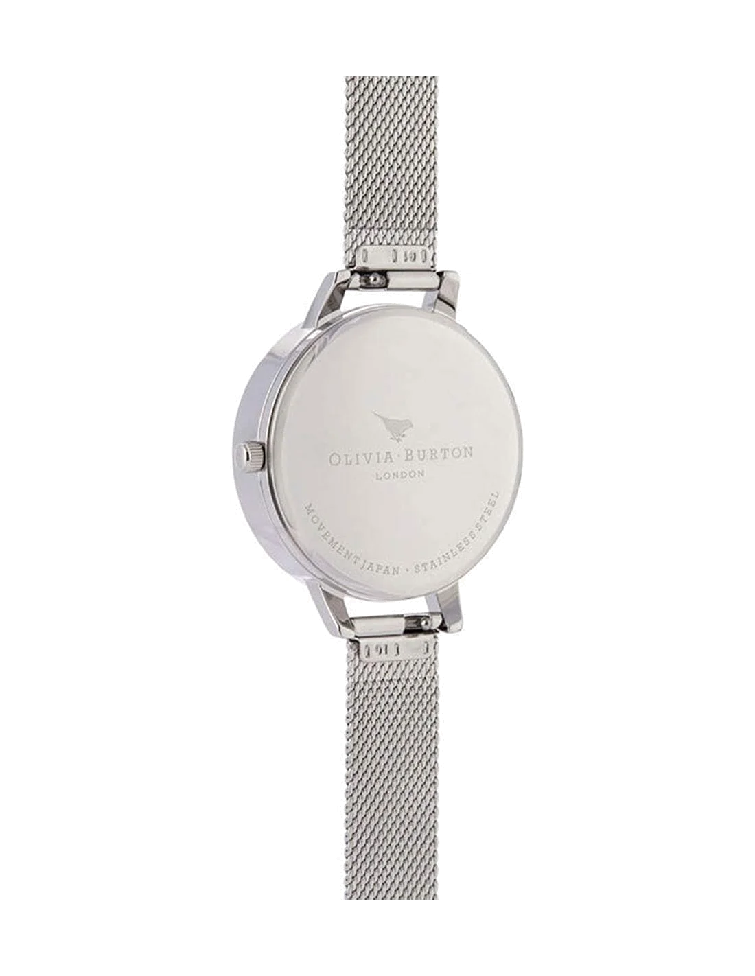 Montre Femme Olivia Burton OB16BF18 Cadran Bleu Abeille 3D Maille Milanaise Dorée vue 3