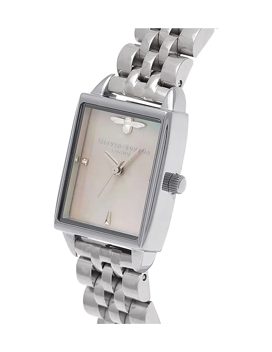 Montre Femme Olivia Burton OB16BH03 Bee Hive, Cadran Nacre et Bracelet Acier Argent vue 2