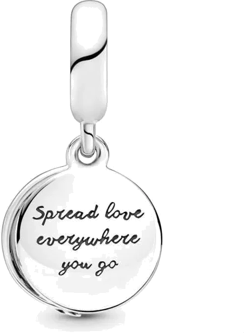 Pandora 799561C01 - Charm Double Pendant Plume en Argent 925 pour Femme vue 2