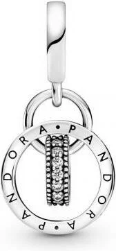 Pandora 799490C01 - Pendentif Charm en Argent 925 avec Logo Cercles, pour Femme vue 2