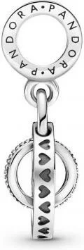 Pandora 799490C01 - Pendentif Charm en Argent 925 avec Logo Cercles, pour Femme vue 3
