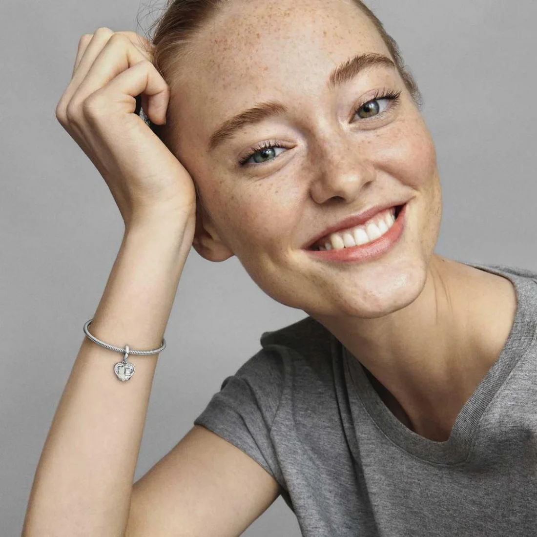 Charm Pandora Double Pendant argent Chats & Cœurs vue 4