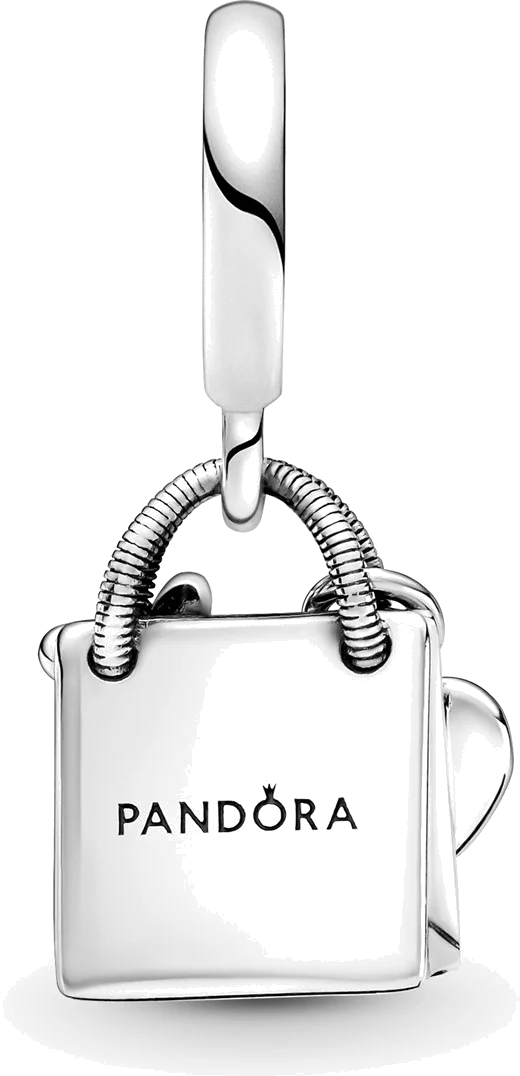 Pandora Moments - Charm Pendentif Argent 925 en forme de Sac Shopping - Réf. 799536C00 vue 2
