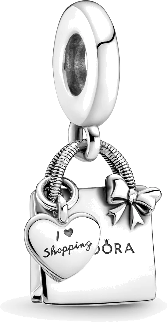 Pandora Moments - Charm Pendentif Argent 925 en forme de Sac Shopping - Réf. 799536C00