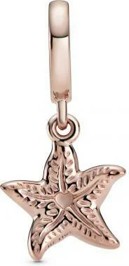 Charm Pandora Pendant Métal doré à l'or rose fin 585/1000 Étoile de Mer Pandora Places vue 2