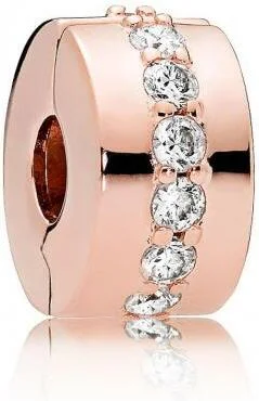 Charm Pandora Espaceur Rang Scintillant Pandora Moments Métal doré à l’Or Rose fin 585/1000 vue 2