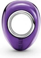 Charm Pandora en argent 925 Cœur Violet Métallisé pour femme - Réf. 799291C01 vue 2