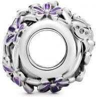 Charm Pandora argent Marguerite Violette Ajouré Pandora Garden vue 2