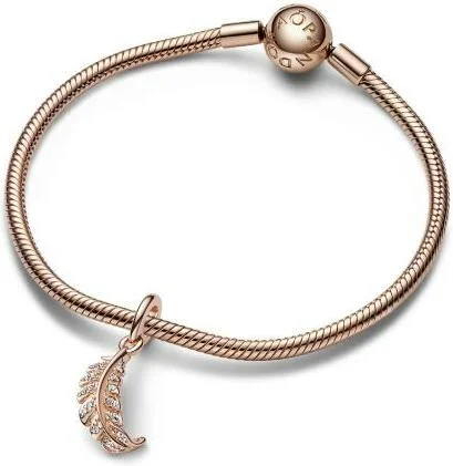 Charm Pandora Plume Flottante Recourbée vue 3