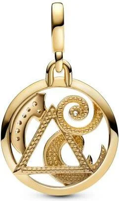 Charm Pandora et perles les quatre éléments dorés ME vue 2