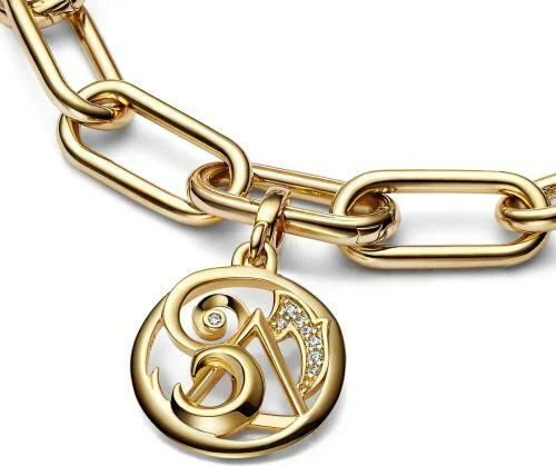 Charm Pandora et perles les quatre éléments dorés ME vue 3