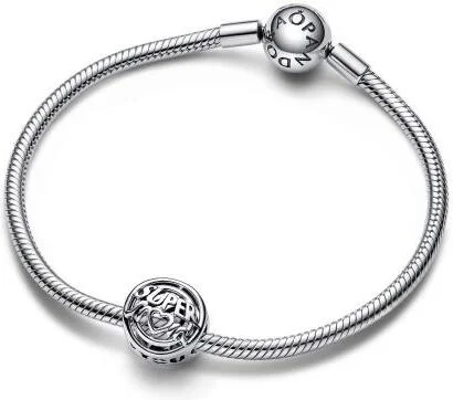 Charm Pandora Ajouré Pandora Moments Argenté - Ma Mère Mon Héroïne vue 3