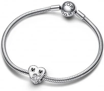 Charm Pandora Maison Cœur du Bonheur Argenté vue 3