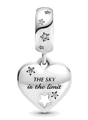 Pandora 799323C01 - Pendentif Cœur Félicitations & Étoiles en Argent 925 pour Femme vue 2