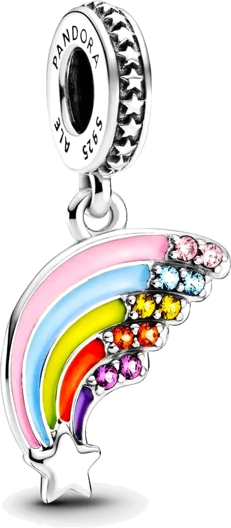 Pandora 799351C01 - Pendentif Charm Arc-en-Ciel Multicolore en Argent 925 pour Femme