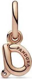 Charm Pandora Pendant Alphabet Lettre a Manuscrite vue 2
