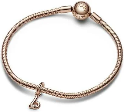 Charm Pandora Pendant Alphabet Lettre b Manuscrite vue 3