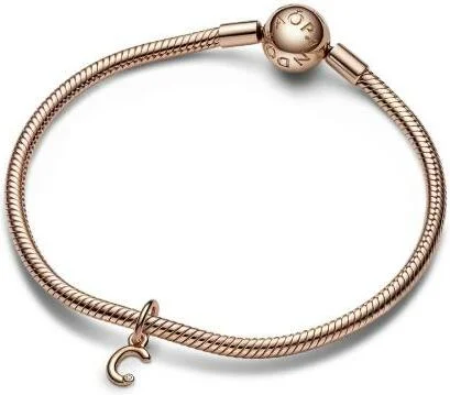 Charm Pandora Pendant Alphabet Lettre c Manuscrite vue 3