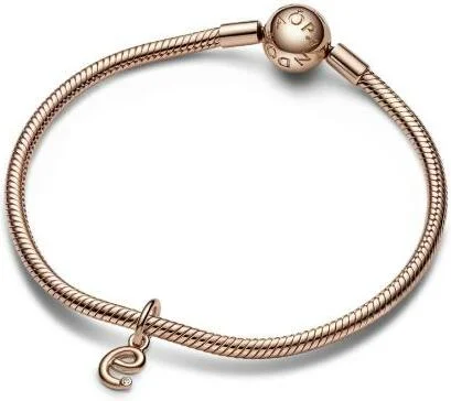 Charm Pandora Pendant Alphabet Lettre e Manuscrite vue 3