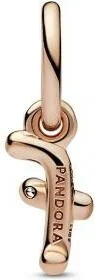 Charm Pandora Pendant Alphabet Lettre f Manuscrite vue 2