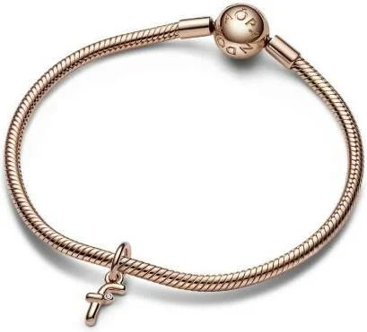 Charm Pandora Pendant Alphabet Lettre f Manuscrite vue 3