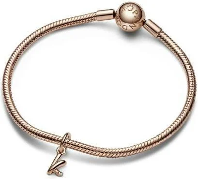 Charm Pandora Pendant Alphabet Lettre k Manuscrite vue 3