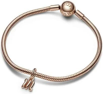 Charm Pandora Pendant Alphabet Lettre m Manuscrite vue 3