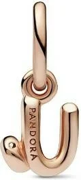 Charm Pandora Pendant Alphabet Lettre u Manuscrite vue 2