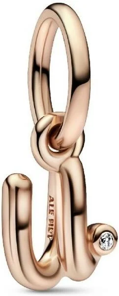 Charm Pandora Pendant Alphabet Lettre u Manuscrite