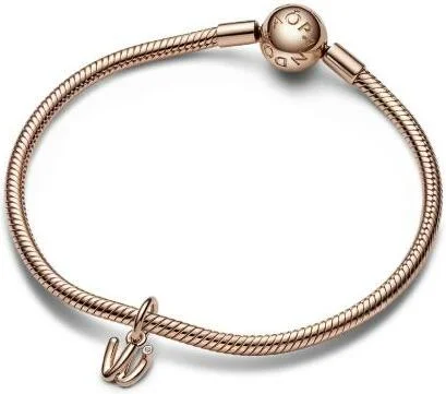 Charm Pandora Pendant Alphabet Lettre w Manuscrite vue 3