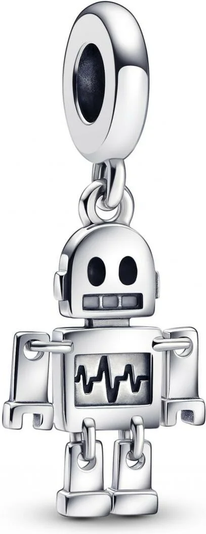 Charm Pandora Pendant Argenté Robot Bestie Bot
