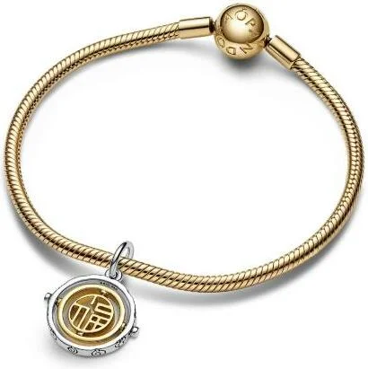 Charm Pandora Pendant Bimatière Fú Rotatif vue 3