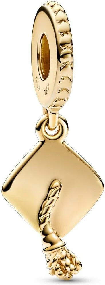 Pandora 761892C00 - Charm Pendant Chapeau de Diplômé en Or 585/1000 pour Femme