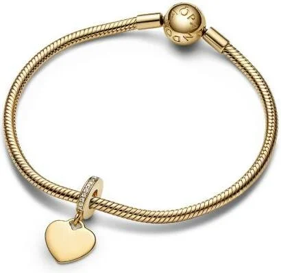 Charm Pandora Pendant Médaillon Cœur Gravable -  Pandora vue 3