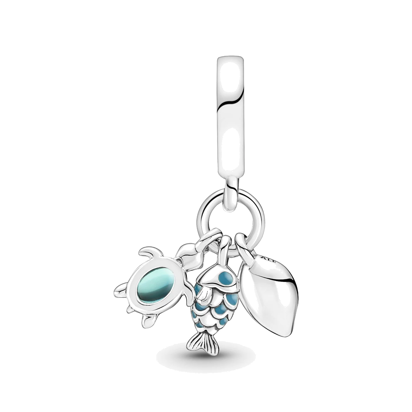 Pandora 791697C01 - Pendentif Charm Argent 925 Triple Motif Marin (Poisson, Tortue, Conque) pour Femme vue 2