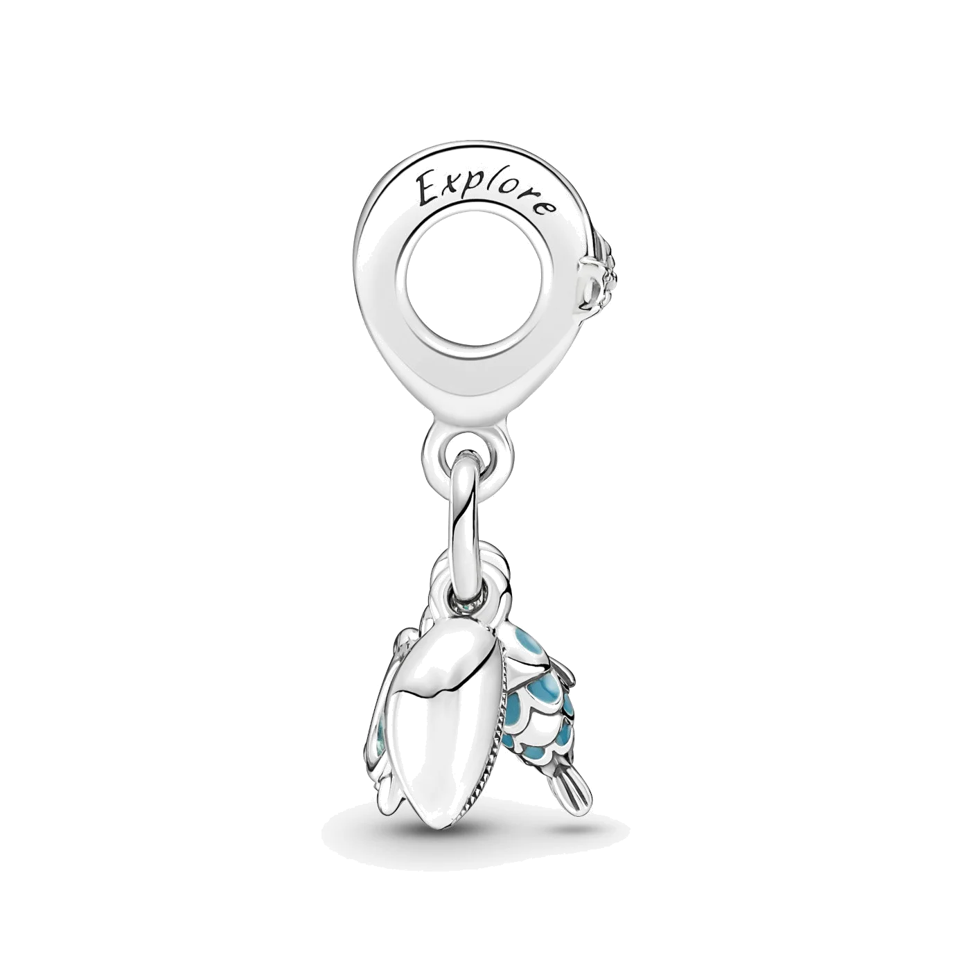 Pandora 791697C01 - Pendentif Charm Argent 925 Triple Motif Marin (Poisson, Tortue, Conque) pour Femme vue 4