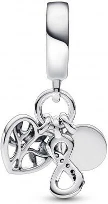 Charm Pandora triple infini famille en argent 925 pour femme - Réf. 792201C01 vue 2