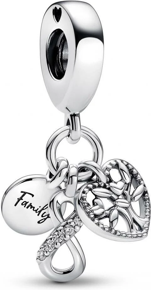 Charm Pandora triple infini famille en argent 925 pour femme - Réf. 792201C01