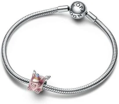 Charm Pandora Cochon-Licorne Volant vue 3