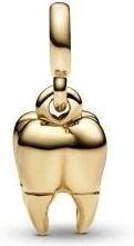 Charm Pandora et perles Dent dorée ME vue 2