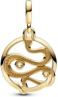 Charm Pandora et perles serpent Doré ME vue 2