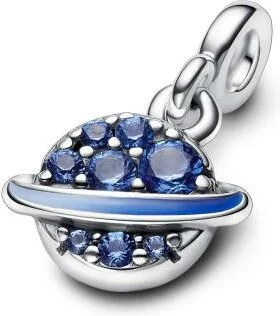 Mini Dangle Pandora ME Bleu - Planète en Ton sur Ton vue 3
